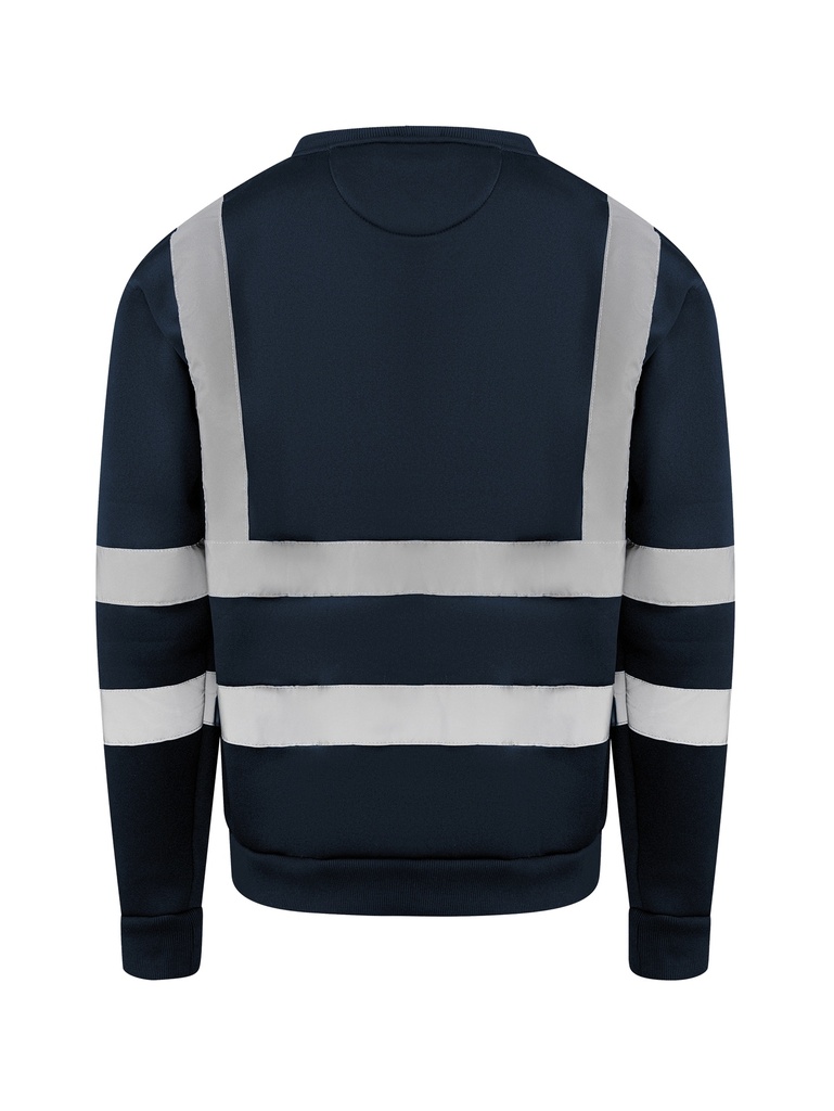 Korntex Sweatshirt mit vier Reflexstreifen, navyblau, M