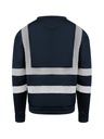 Korntex Sweatshirt mit vier Reflexstreifen, navyblau, M
