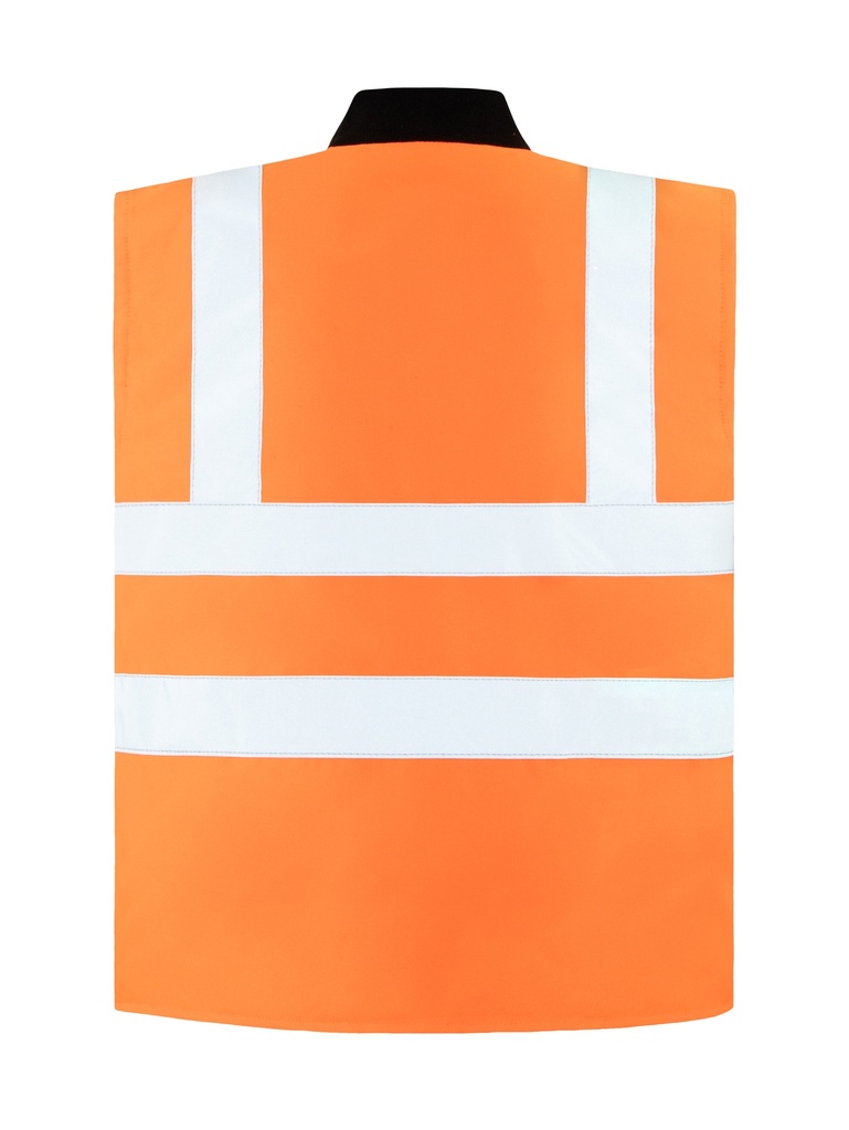 Korntex Hi-Vis 2 in 1 Bodywarmer EN 20471, neonorange, 3XL