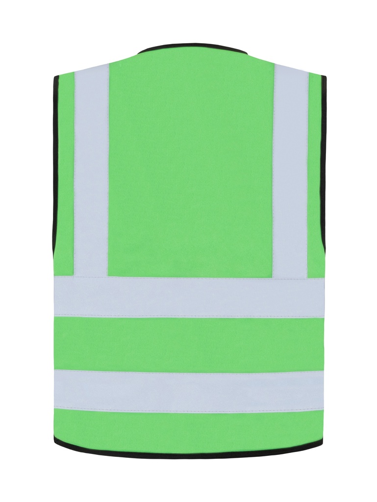 Korntex Funktionsweste mit vier Reflexstreifen, grün, XL