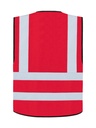 Korntex Funktionsweste mit vier Reflexstreifen, rot, 7XL