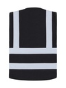 Korntex Funktionsweste mit vier Reflexstreifen, schwarz, 7XL
