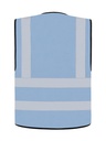 Korntex Funktionsweste mit vier Reflexstreifen, hellblau, XL