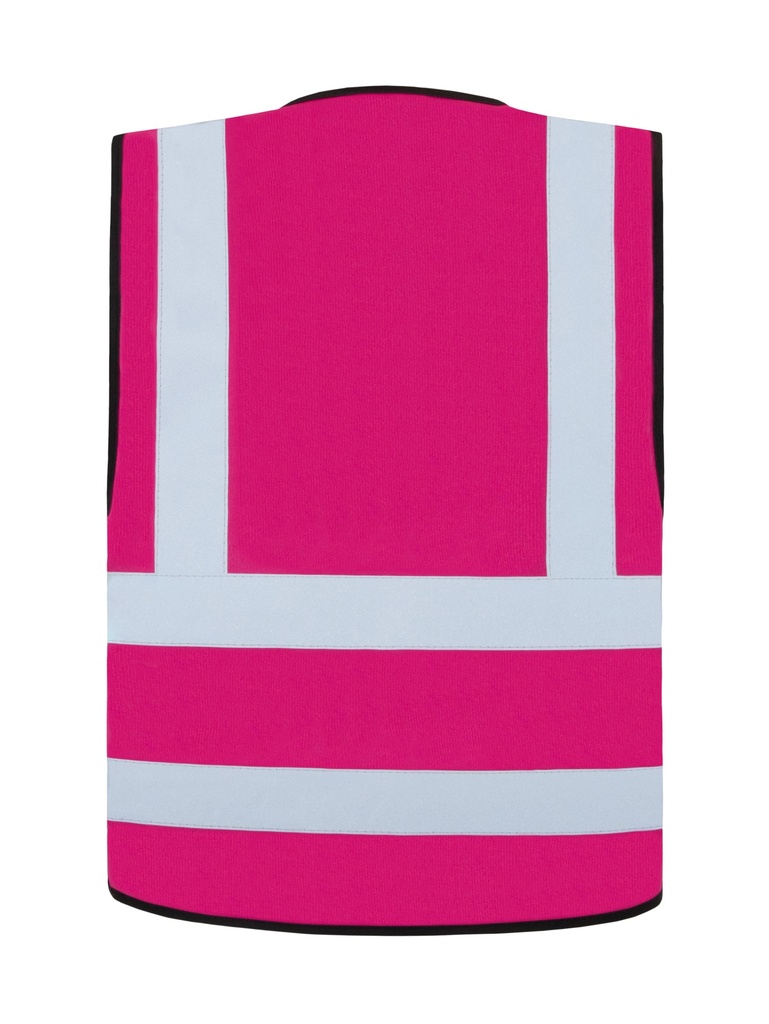 Korntex Funktionsweste mit vier Reflexstreifen, magenta, S