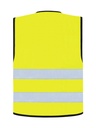 Korntex Warnweste mit schwarzem Saum EN 20471, neongelb, XL