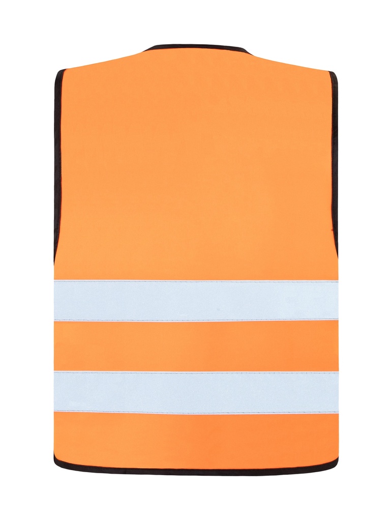 Korntex Warnweste mit schwarzem Saum EN 20471, neonorange, 3XL