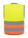 Korntex Warnweste mit schwarzem Saum EN 20471, neongelb/neonorange, XXL