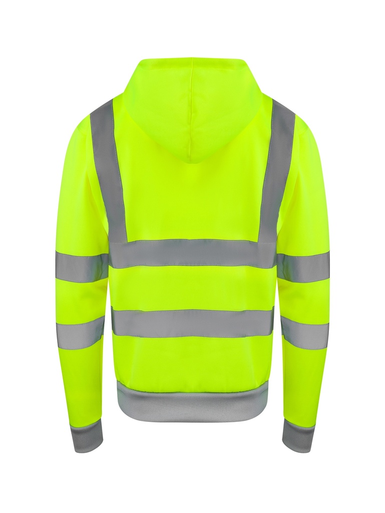 Korntex Hi-Vis Zipper Hoodie EN 20471, neongelb, M