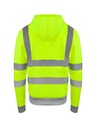 Korntex Hi-Vis Zipper Hoodie EN 20471, neongelb, L