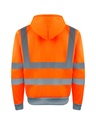 Korntex Hi-Vis Zipper Hoodie EN 20471, neonorange, S