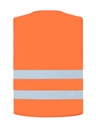 Korntex Warnweste mit Reissverschluss EN 20471, neonorange, 5XL