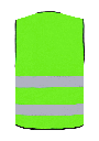 Korntex Funktionsweste mit Reissverschluss, neongrün, 5XL