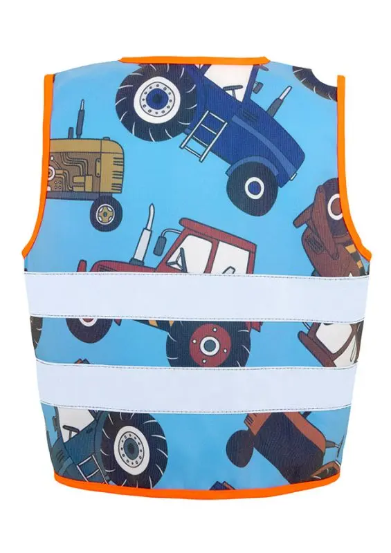 Korntex Kinder Funktionsweste Baustellenhelden, blau, S Korntex Kinder Funktionsweste Baustellenhelden, blau, S