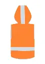 Korntex Kinder Warnweste mit Kapuze EN 17353, neonorange, XS