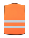 Korntex Warnweste CF mit schwarzem Saum EN 20471, neonorange, S/M