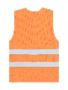 Korntex Mesh CF Warnweste mit Reissverschluss EN 20471, neonorange, S/M Korntex Mesh CF Warnweste mit Reissverschluss EN 20471, neonorange, S/M