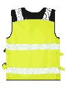 Korntex Hi-Vis Mesh Motorrad Warnweste EN 20471, S
