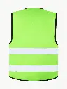 Korntex Funktionsweste mit schwarzem Saum, neongrün, XL