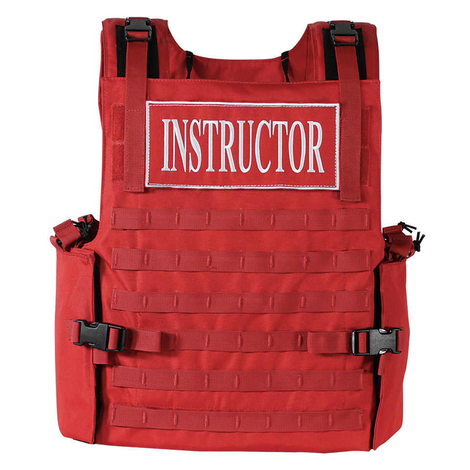 Voodoo Tactical Instructor Schutzweste rot