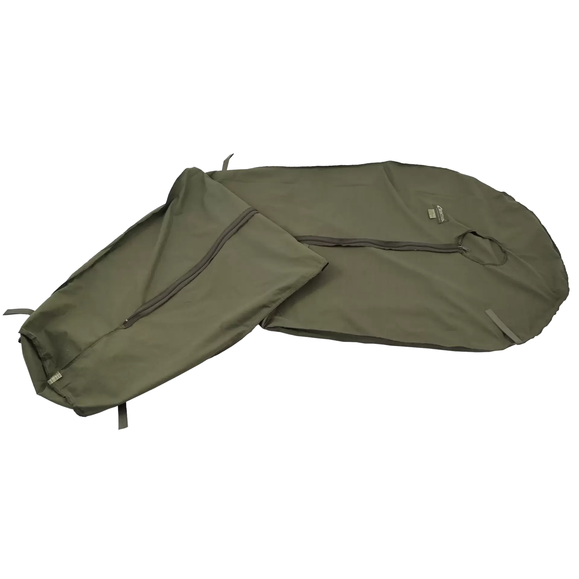 Futter aus Baumwollmischgewebe oliv Reissveschluss mitte