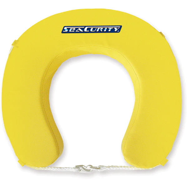 Rettungsring Hufeisen mit extra festem Überzug Gelb