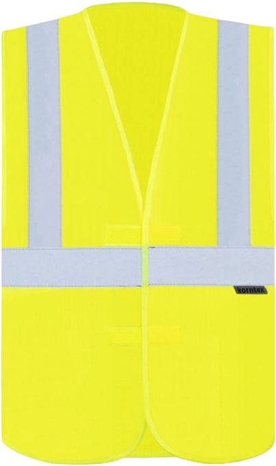 Korntex Warnweste mit drei Reflexstreifen