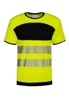 Korntex EOS Hi-Vis T-Shirt mit schwarzer Brustpartie