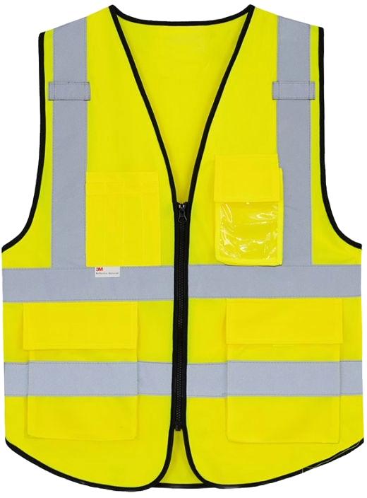 Korntex Premium Warnweste multifunktional mit Taschen