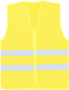 Korntex Mesh-Warnweste Comfort-Fit mit Reissverschluss