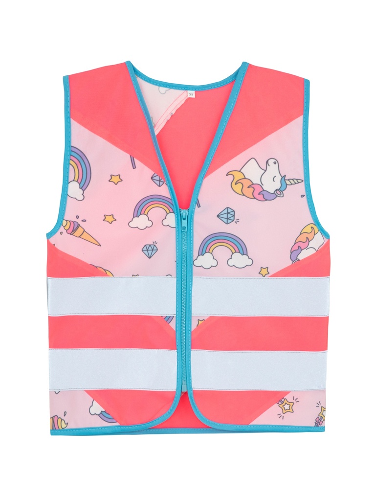 Korntex Kinder Funktionsweste Fantasie, neonpink, XS