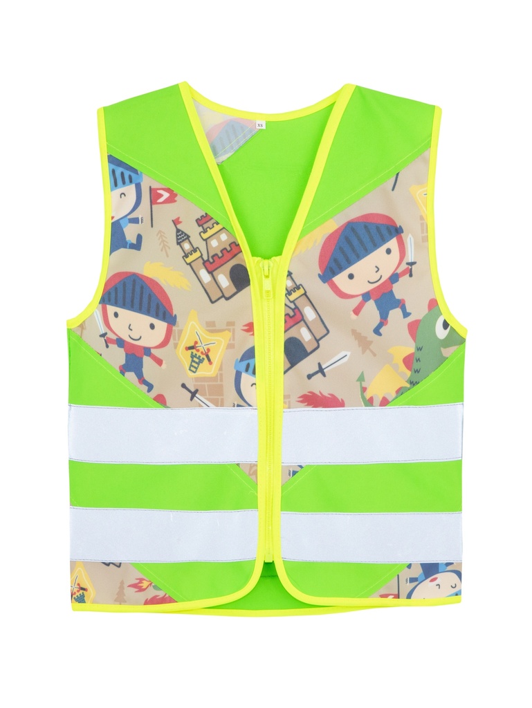 Korntex Kinder Funktionsweste Fantasie, neongrün, S