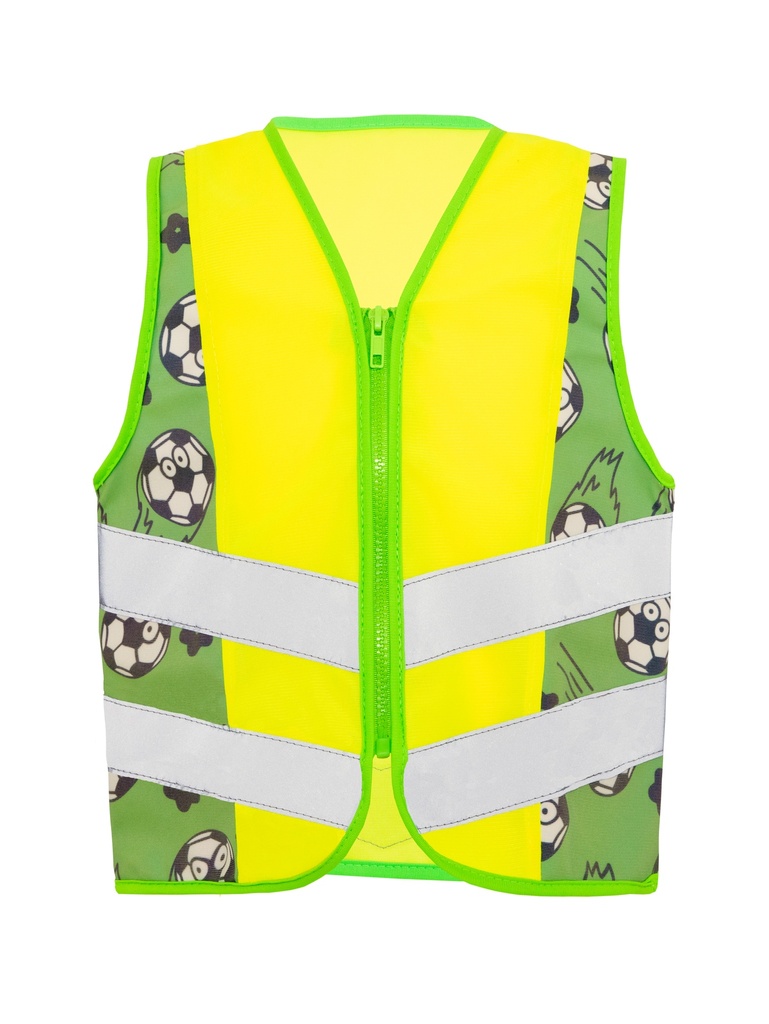 Korntex Kinder Warnweste Sport - CO2 Neutral, neongelb, S