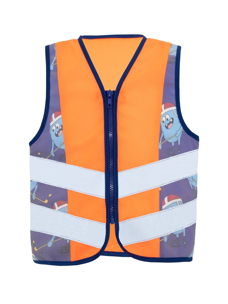 Korntex Kinder Warnweste Sport, neonorange, S