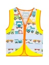 Korntex Kinder Funktionsweste Fahrzeuge, neongelb, S, Baufahrzeug