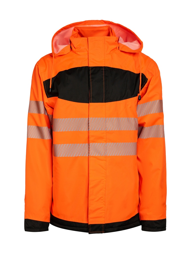 Korntex EOS Hi-Vis Parka EN 20471, schwarz/neonorange, M