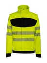 Korntex EOS Hi-Vis Softshell Jacke EN 20471, schwarz/neongelb, 3XL