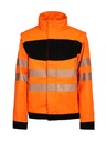 Korntex EOS Hi-Vis Softshell Jacke EN 20471, schwarz/neonorange, XXL