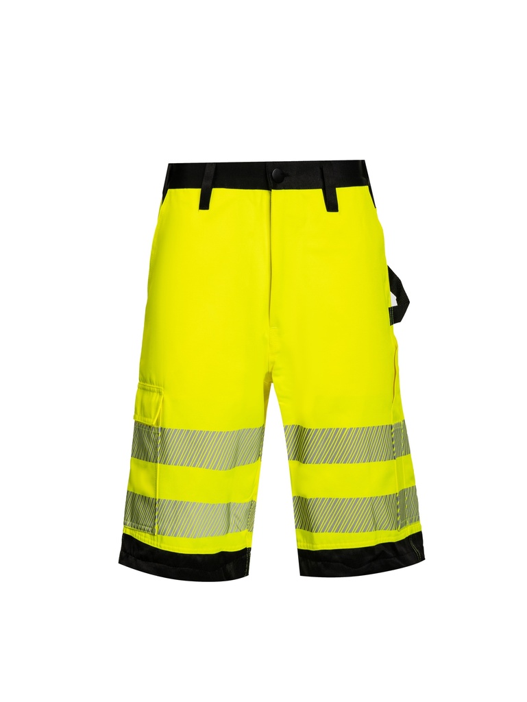Korntex EOS Hi-Vis Shorts EN 20471, schwarz/neongelb, Gr.60