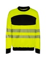 Korntex EOS Hi-Vis Sweatshirt EN 20471, schwarz/neongelb, M