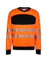Korntex EOS Hi-Vis Sweatshirt EN 20471, schwarz/neonorange, 4XL