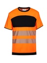 Korntex EOS Hi-Vis T-Shirt EN 20471, schwarz/neonorange, 3XL