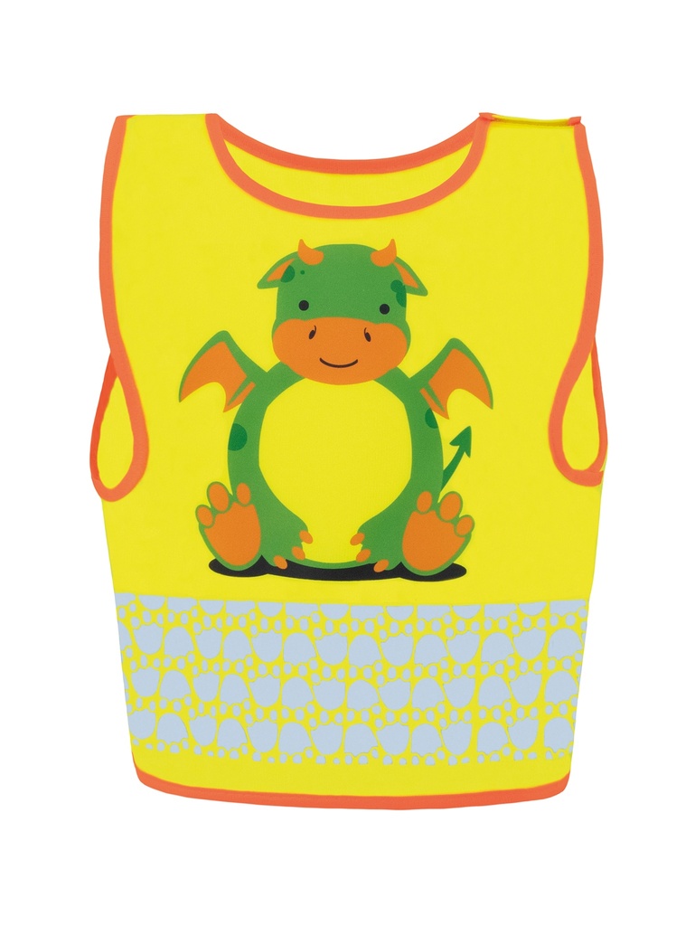 Korntex Kinder Warnweste Tierwelt, XS, Drache