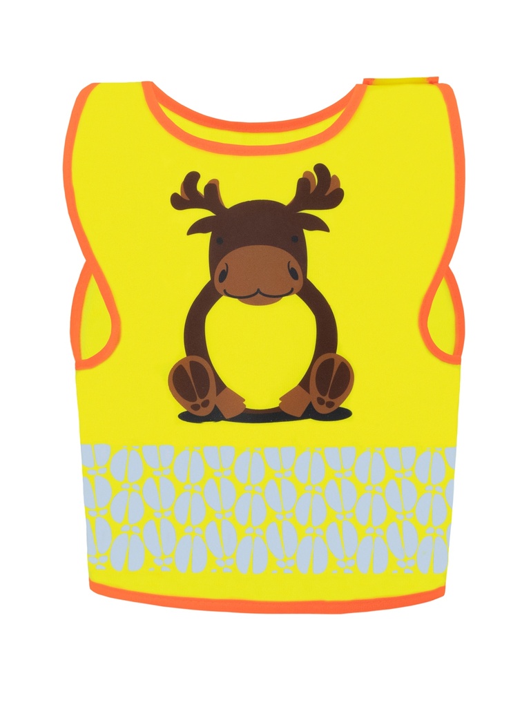 Korntex Kinder Warnweste Tierwelt, XXS, Elch