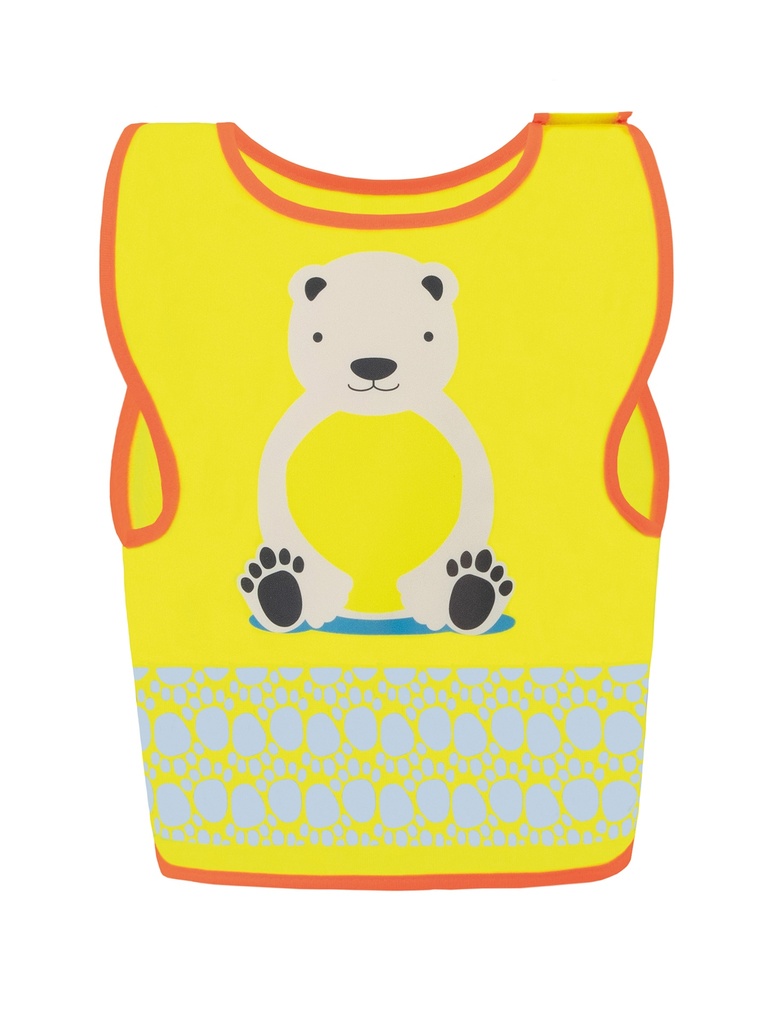 Korntex Kinder Warnweste Tierwelt, XS, Eisbär