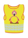 Korntex Kinder Warnweste Tierwelt, XS, Flamingo