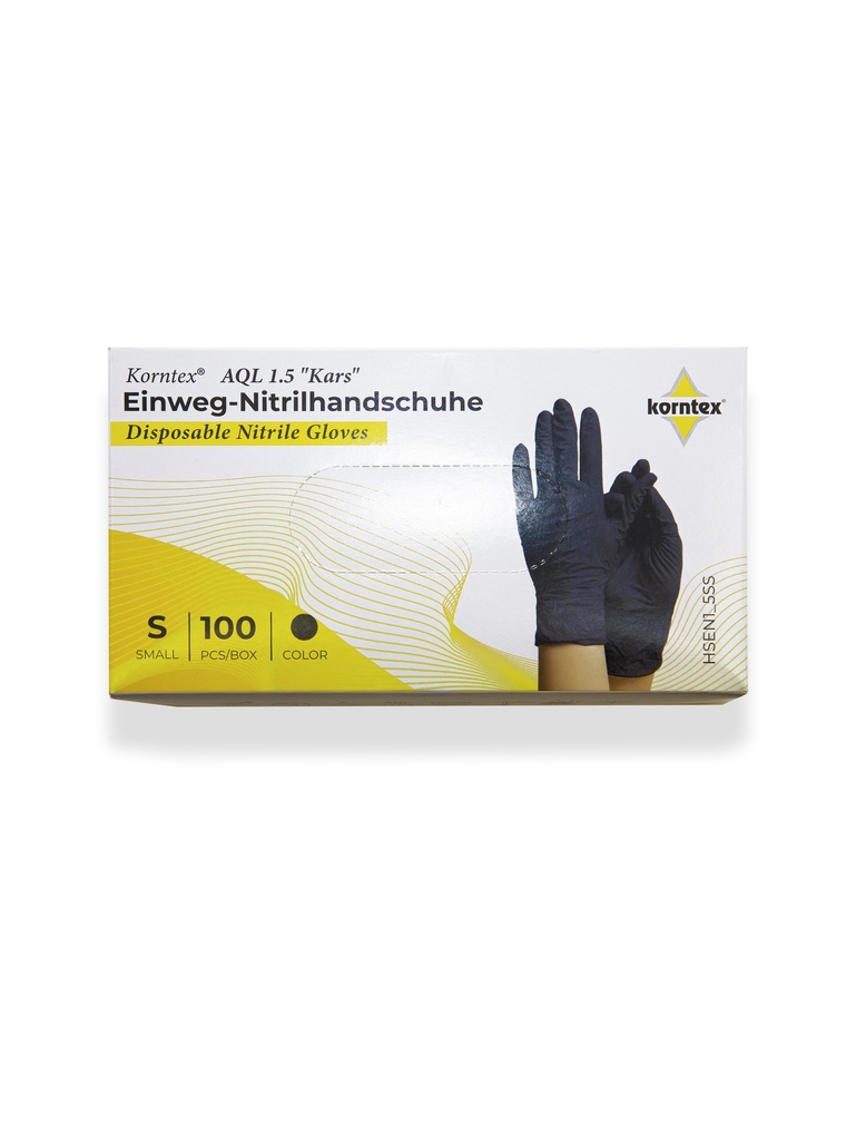 Korntex Nitrilhandschuhe, schwarz, S