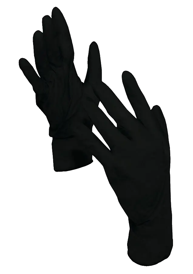 Korntex Einweghandschuhe Nitril, schwarz, L