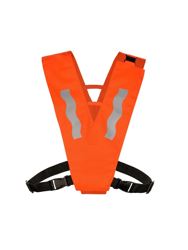 Korntex Multifunktionskragen für Kinder mit Sicherheitsverschluss, neonorange, XS