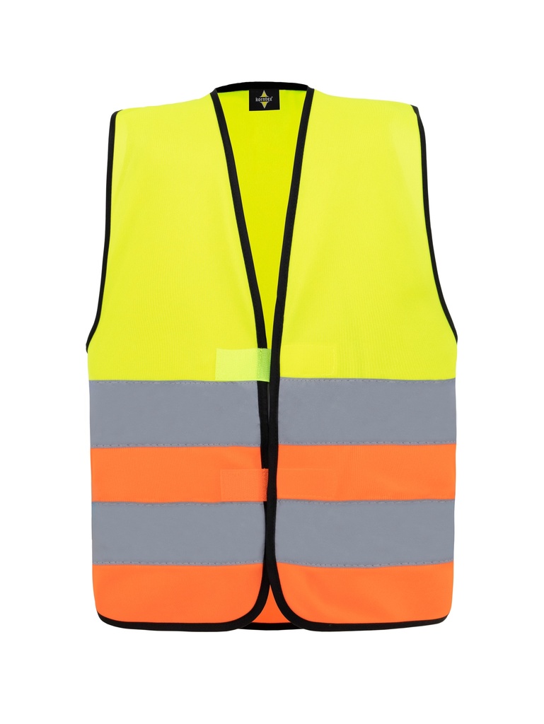 Korntex Sicherheitsweste für Kinder, neongelb/neonorange, S