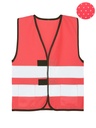 Korntex Mesh-Sicherheitsweste für Kinder, neonpink, XXS